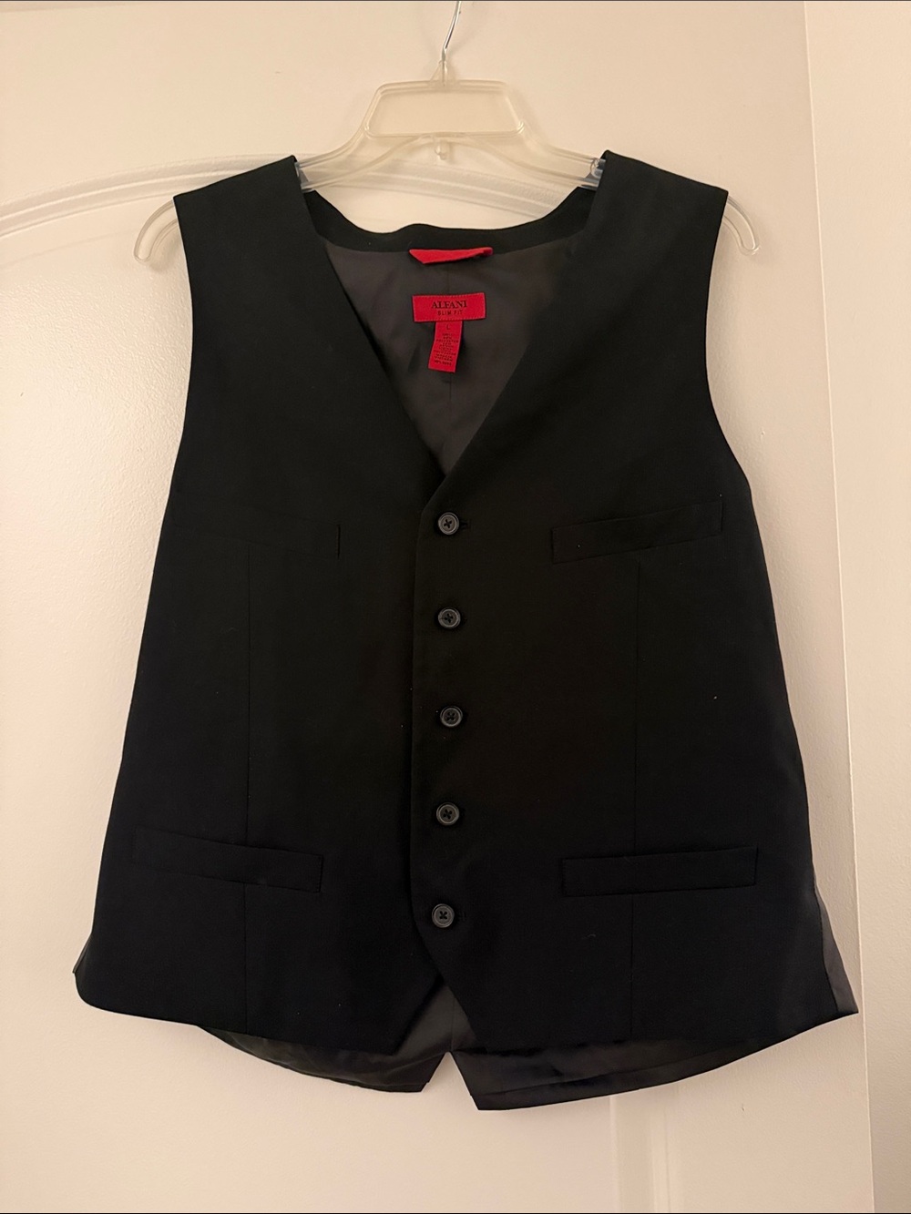Alfani Black Men's Five-Button Dress Vest